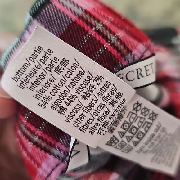 Victoria's Secret Pink and Black Plaid Pajama Pants - Picture 11 of 11